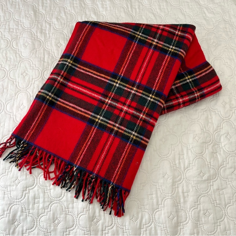 Pendleton Vintage Wool Highland Motor Robe Tartan Fringe Blanket NWT